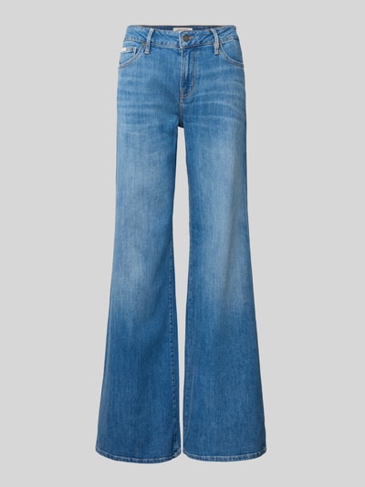 GUESS Jeans Jeansy z niskim stanem o kroju extra wide leg z 5 kieszeniami model ‘G13’ Jasnoniebieski 2