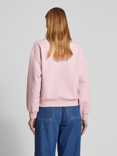 Tom Tailor Denim Regular Fit Sweatshirt mit Viskose-Anteil Rosa 5