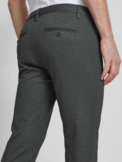 Only & Sons Slim Fit Stoffhose aus Viskose-Mix Modell 'MARK' Anthrazit Melange 3