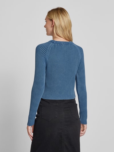 Vero Moda Regular Fit Strickpullover mit verwaschener Optik Modell 'REAL' Hellblau 5