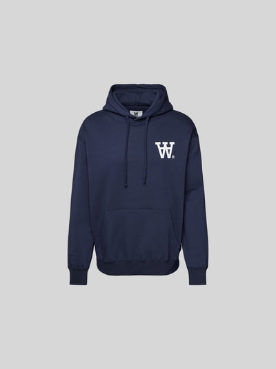 WOOD WOOD Oversized Hoodie aus Baumwolle Marine 1