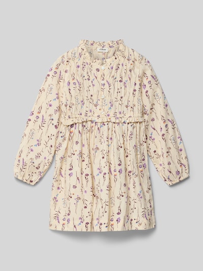 s.Oliver RED LABEL Fit en flare vrijetijdsjurk van zuiver katoen Ecru - 1