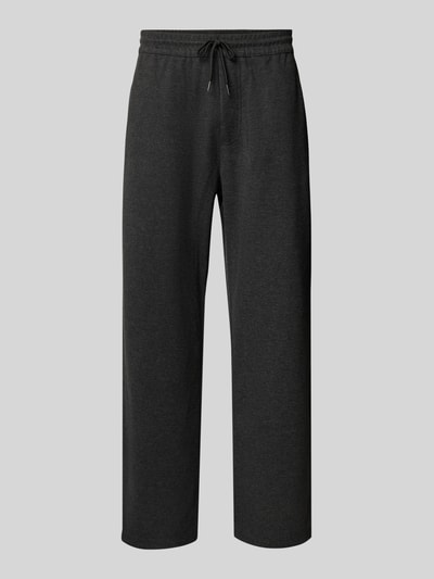 REVIEW Straight Leg Sweatpants mit Tunnelzug Anthrazit Melange 2