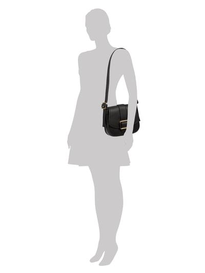 MICHAEL Michael Kors Saddle Bag aus echtem Leder black online kaufen