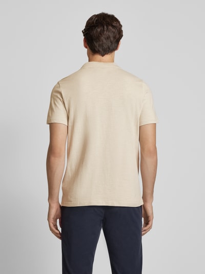 MCNEAL Regular fit poloshirt met V-hals Beige - 5