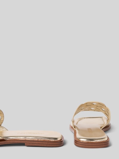 Marc Cain Bags & Shoes Slides mit leicht strukturierter Sohle Kupfer 2