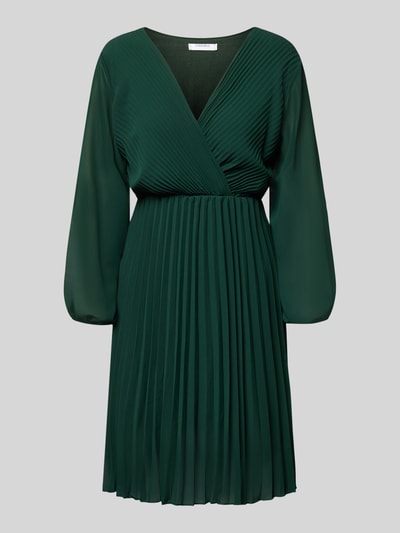 ZABAIONE Knielanges Kleid mit Plisseefalten Modell 'Im44sa' Dunkelgruen 2