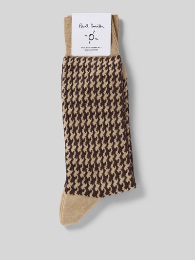PAUL SMITH Socken mit geripptem Abschluss Mittelbraun 3