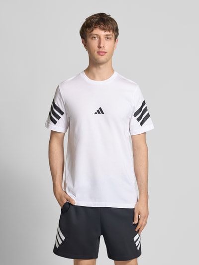 adidas Sportswear Regular Fit T-Shirt aus reiner Baumwolle Weiss 4