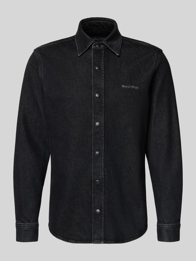 Marc O'Polo Regular fit jeansoverhemd van katoenmix Antraciet - 2