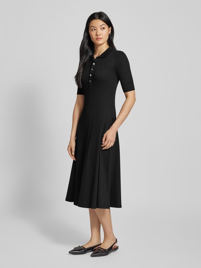 Lauren Ralph Lauren Polokleid mit halblangen Ärmeln Modell 'LILLIANNA' Black 1