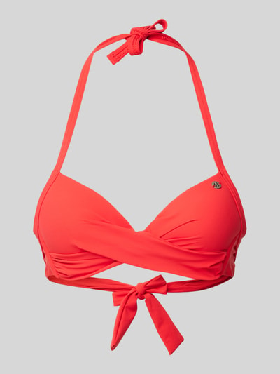 Banana Moon Bikini-Oberteil mit Label-Applikation Modell 'EYRO SPRING' Rot 1