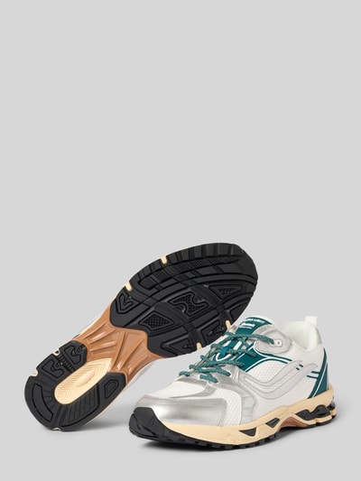 Produktfoto, Herren Sneaker mit Logo-Detail Modell 'Ultra' von Genesis, abgerundete Passform, Schnürverschluss, Farbkontrast, Strukturmix, Absatzhöhe 4 cm, Schafthöhe 8 cm, Schaftweite 10 cm.