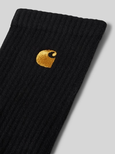 Carhartt Work In Progress Socken mit Label-Stitching Modell 'Chase' Black 2