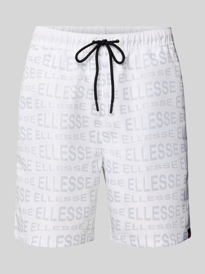 Ellesse Regular Fit Shorts mit Tunnelzug Modell 'DISTORTA' Weiss 2