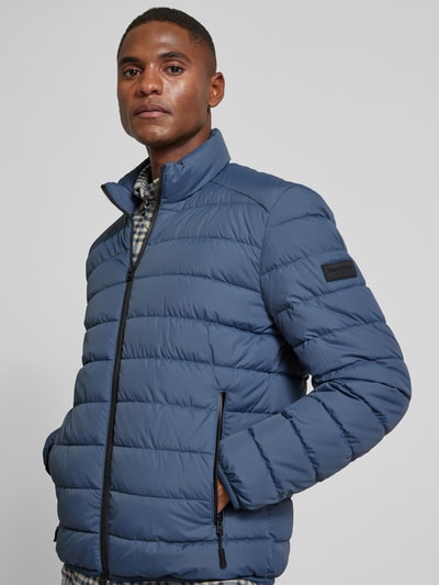 Marc O'Polo Regular Fit Steppjacke mit Reißverschlusstaschen mit gummierter Blende Rauchblau 3