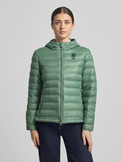 Blauer USA Steppjacke mit Zweiwege-Reißverschluss Modell 'ELLIS' Gruen 4