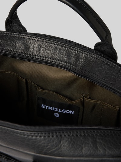 Strellson Laptoptas van echt leer, model 'HYDE PARK' Zwart - 5