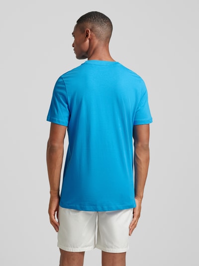 s.Oliver RED LABEL T-shirt met labelprint Oceaanblauw - 5