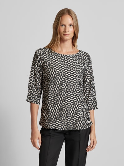 Zero Regular fit blouseshirt met 3/4-mouwen Zwart - 4