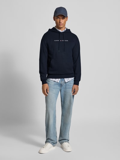 Tommy Hilfiger Regular Fit Hoodie aus Baumwoll-Mix Marine 1