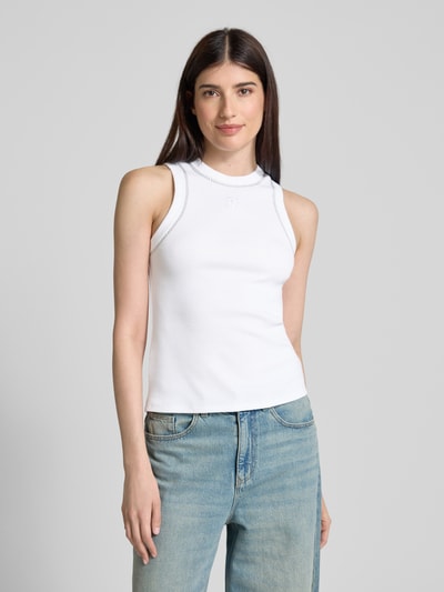 DKNY Tanktop mit Strasssteinbesatz Weiss 4