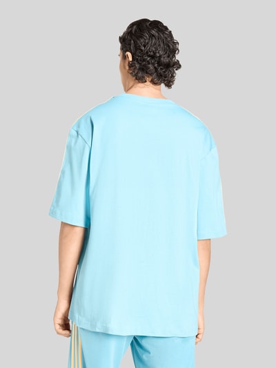 adidas Originals Loose Fit T-Shirt mit Logo Stitching Tuerkis 5