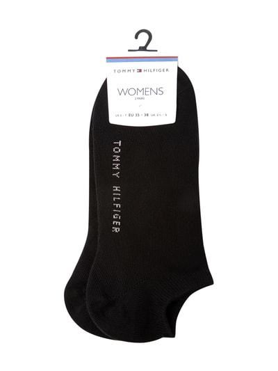 Tommy Hilfiger Sneakersocken mit Label-Schriftzug im 2er-Pack Black 2