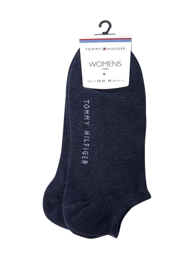 Tommy Hilfiger Sneakersocken mit Label-Schriftzug im 2er-Pack Blau 2