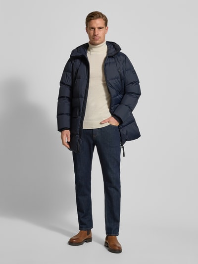 Marc O'Polo Regular Fit Daunenmantel mit Kapuze Marine 1