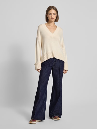 Gina Tricot Wide Fit Jeans mit Bügelfalte Jeansblau 1
