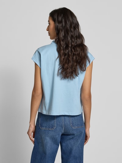 Rich & Royal Regular fit blousetop met knoopsluiting Lichtblauw - 5