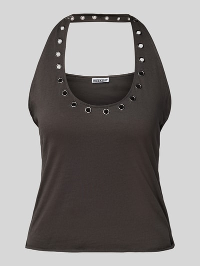 WEEKDAY Tanktop mit Neckholder Anthrazit 2