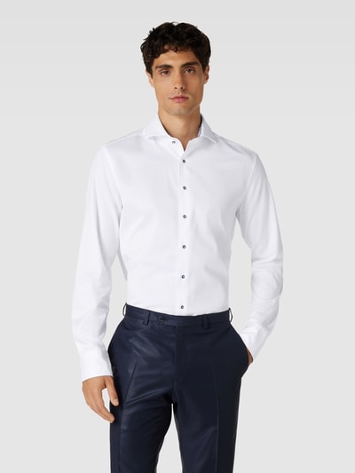 Eterna Slim Fit Premium shirt met haaikraag Wit - 4