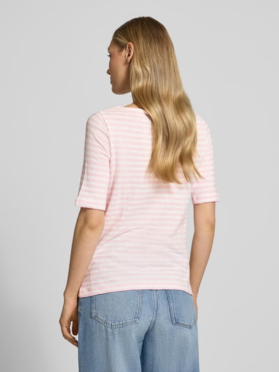s.Oliver RED LABEL Relaxed Fit T-Shirt aus reiner Baumwolle Hellrosa 5