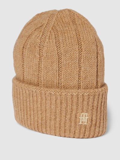 Tommy Hilfiger Beanie mit Label-Stitching Modell 'Timeless' Beige 1