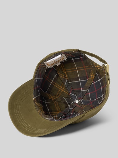 Barbour Basecap aus reiner Baumwolle Modell 'Mia' Oliv 2