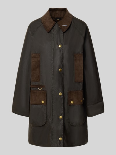 Barbour Regular Fit Funktionsjacke aus reiner gewachster Baumwolle Oliv 1