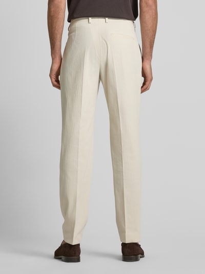 CK Calvin Klein Regular Fit Anzughose mit Strukturmuster Sand 5