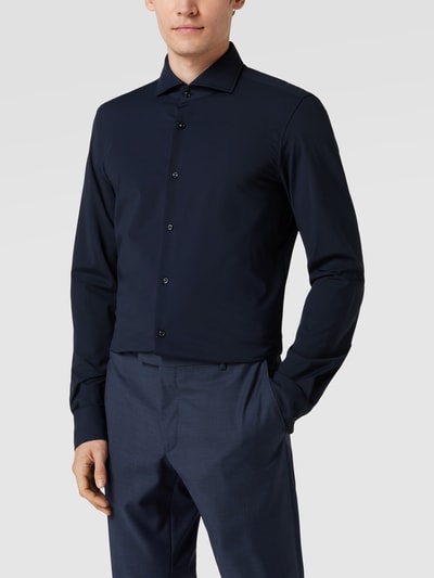 JOOP! Collection Slim Fit Business-Hemd mit Sportmanschetten Marine 4