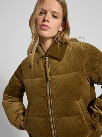 Marc O'Polo Denim Boxy fit gewatteerd jack van katoenen corduroy Kaki - 3