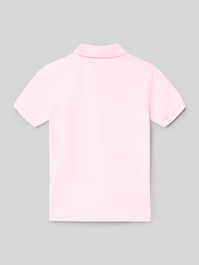 Produktfoto, Regular Fit Poloshirt aus reiner Baumwolle von Polo Ralph Lauren Kids, Optik: Unifarben, Piqué-Textur, Kurzarm, Rückansicht.