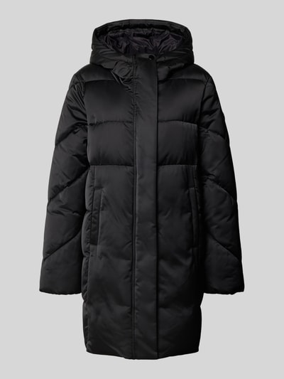 BOSS Płaszcz pikowany o kroju regular fit z wodoodpornego materiału model ‘PETRANO’ Czarny 2