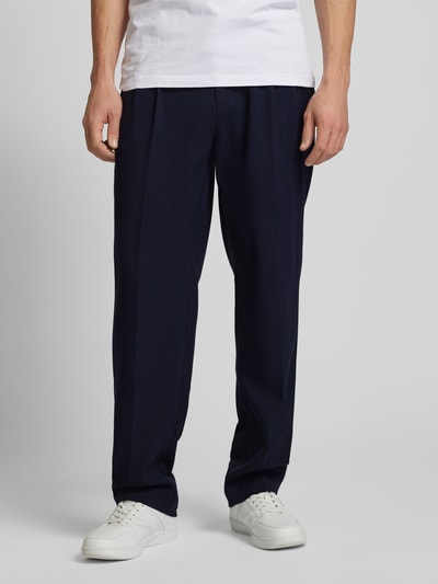 Jack & Jones Baggy Fit Anzughose mit Bundfalten Modell 'Julian' Marine 4