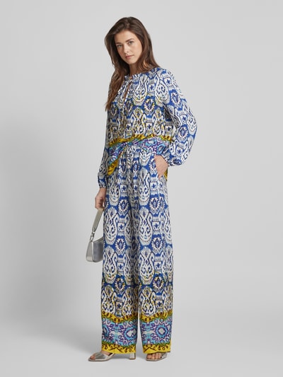 Emily Van den Bergh Bluse aus Viskose im Batik-Look Blau 1