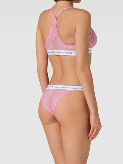 Guess Slip mit elastischem Logo-Bund Modell 'BELLE BRAZILIAN' Rosa 4