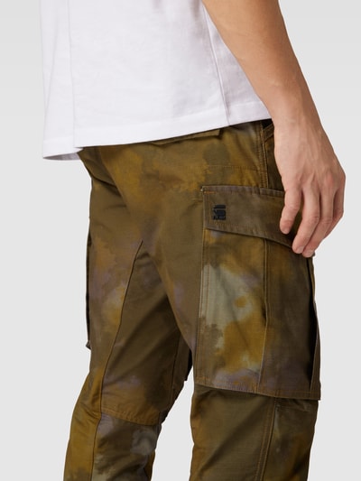 G-Star Raw Cargohose mit Allover-Muster Modell 'Rovic' Oliv 3