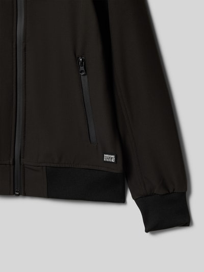 CARS JEANS Regular Fit Softshell-Jacke mit Reißverschlusstaschen Modell 'YONAZ' Black 2