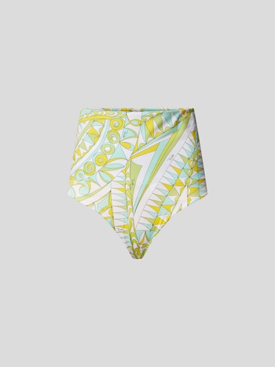Emilio Pucci Bikini-Hose mit grafischem Muster Hellgrün 2