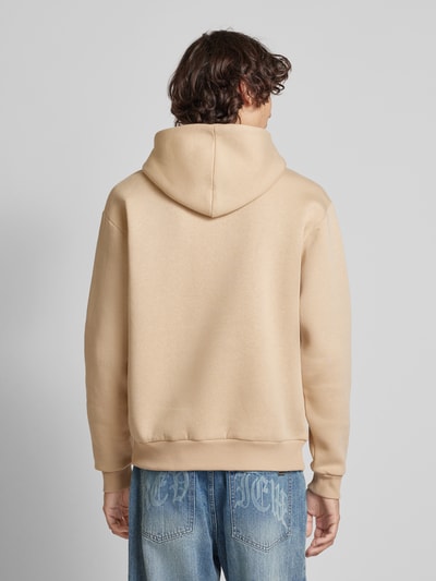 REVIEW Essentials hoodie met logo Taupe - 5